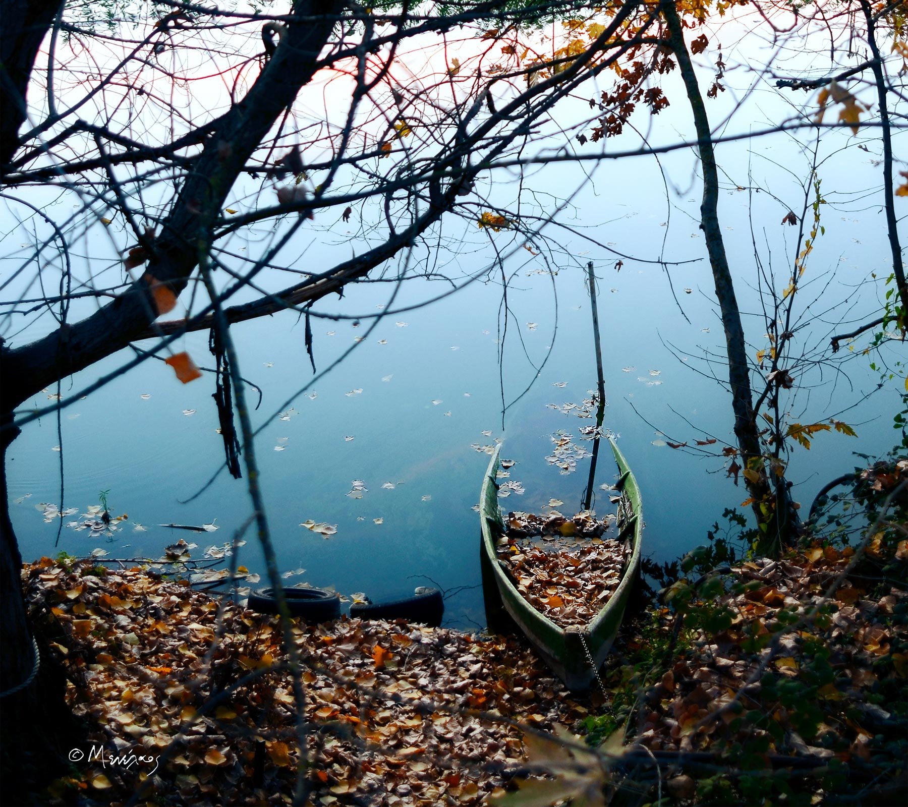 THE BOAT OF LAKE PAMVOTIDA